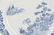 Pair Chinese Export Blue & White Porcelain Plates - 3