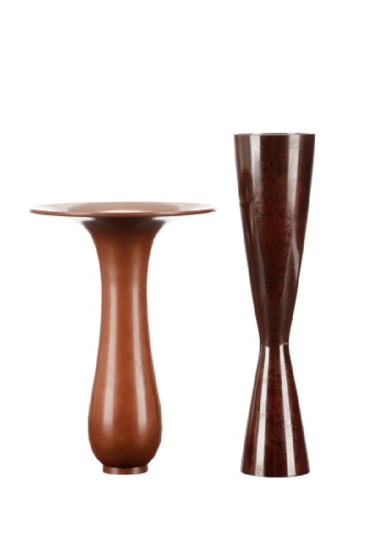 Japanese Patinated Metal Hanaire or Flower Vase (1 of 8)