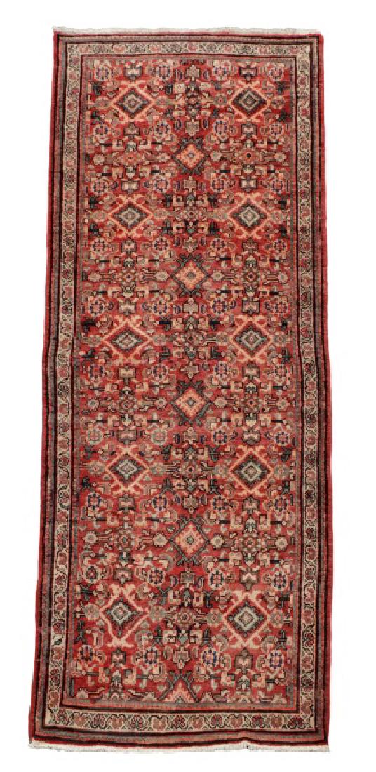 Hand Woven Persian Mahal Runner, 3' 9" x 10' 4" (1 of 7)