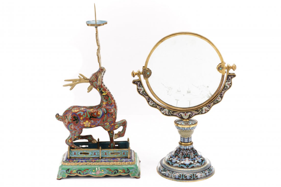 2 Orientalist Cloisonne Decorative Objects (1 of 9)