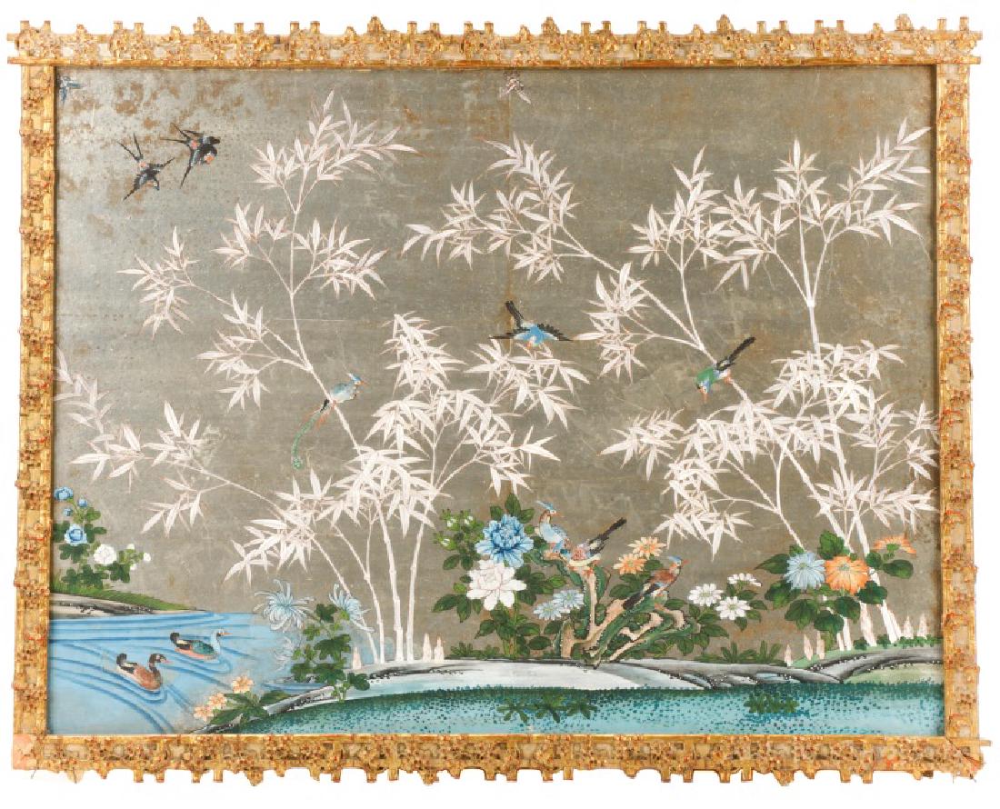 Attributed to Gracie, Hand Painted Wallpaper Panel (1 of 8)