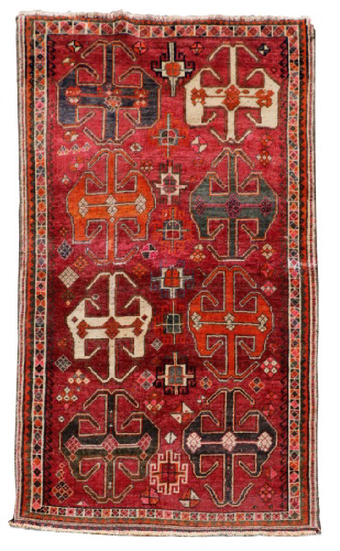 Hand Woven Persian Tribal Rug, 3' 8" x 6' 9" (1 of 5)