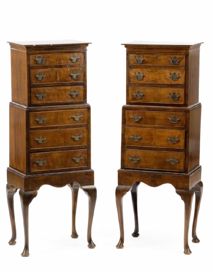 Pair, Diminutive Queen Anne Chests on Stands (1 of 8)
