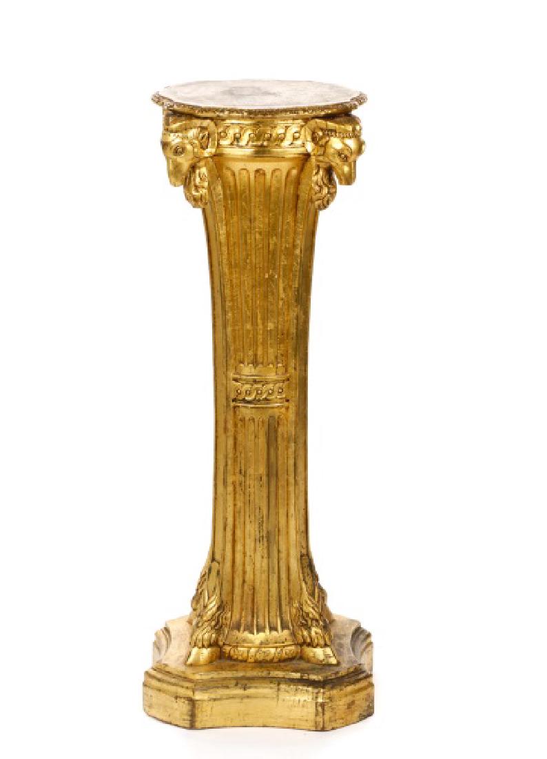 French Neoclassical Style Giltwood Pedestal (1 of 6)