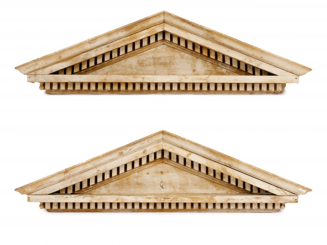 Pair, French Neoclassical Painted Over Doors (1 of 7)