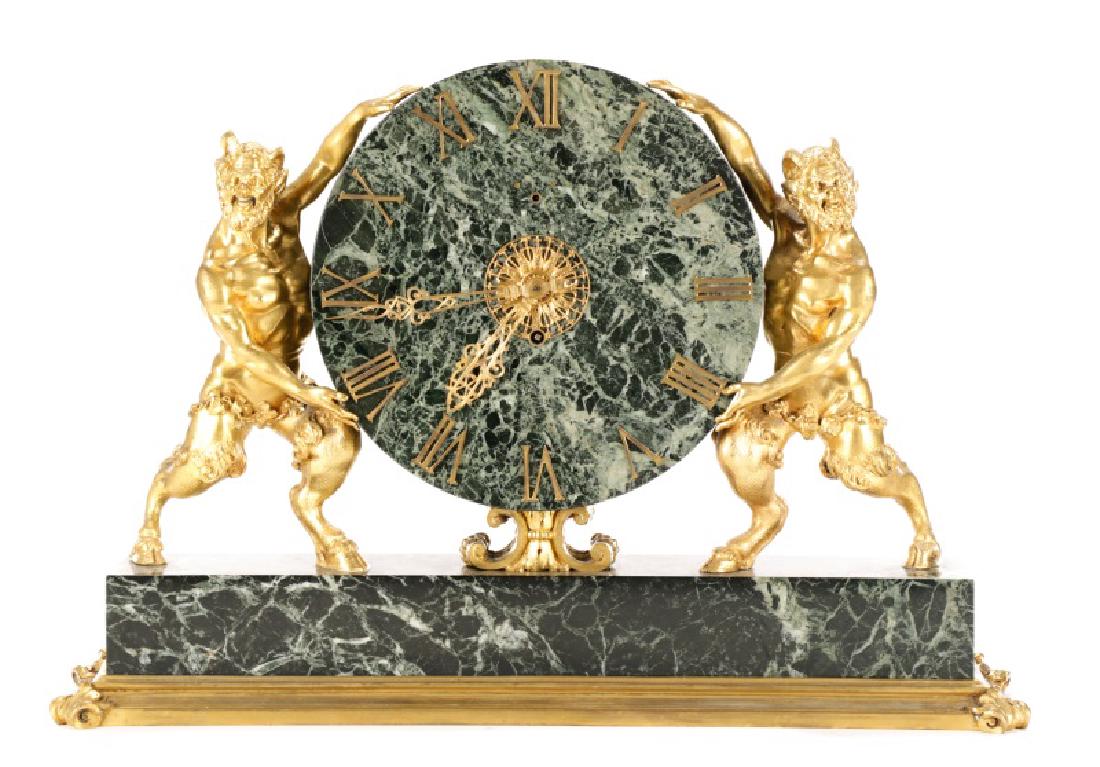 E. F. Caldwell & Co. Ormolu Satyr Mantle Clock (1 of 11)