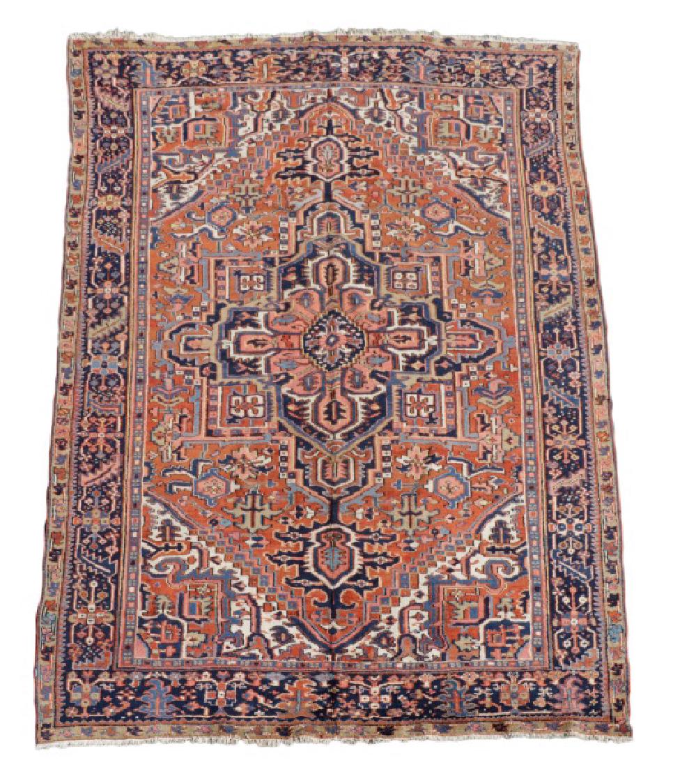 Hand Woven Persian Heriz Area Rug, 7' 4" x 10' 6" (1 of 1)