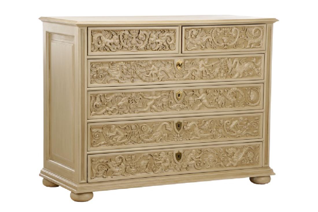 Modern History Renaissance Style Carved Chest (1 of 8)