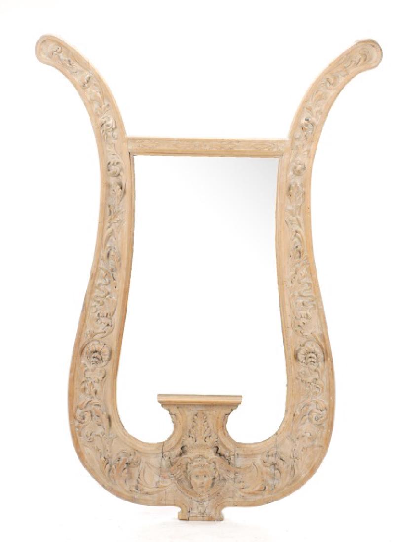 Monumental French Provincial Pine Wood Mirror (1 of 6)