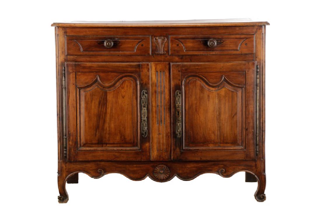 Carved French Provincial Walnut Chest (1 of 10)