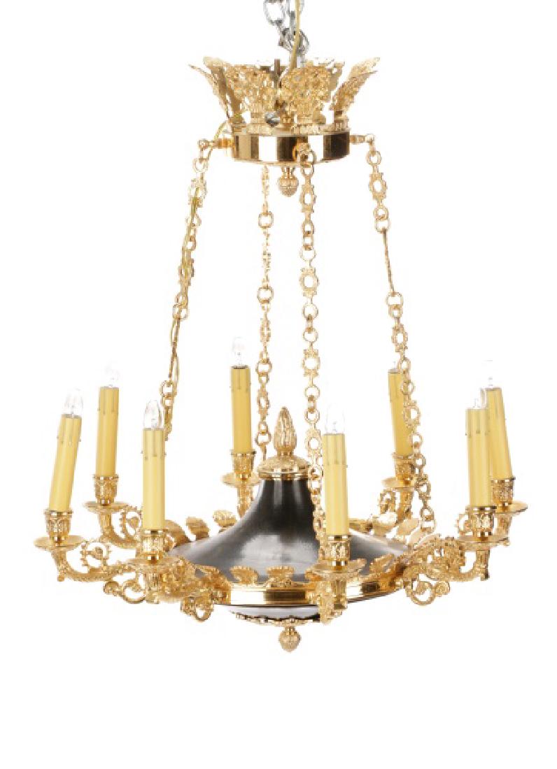 French Empire Style Gilt Bronze Chandelier (1 of 8)