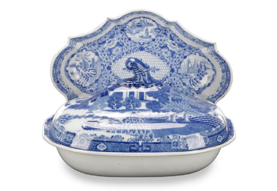 Spode Pearlware Hash Dish and Serving Dish (1 of 7)