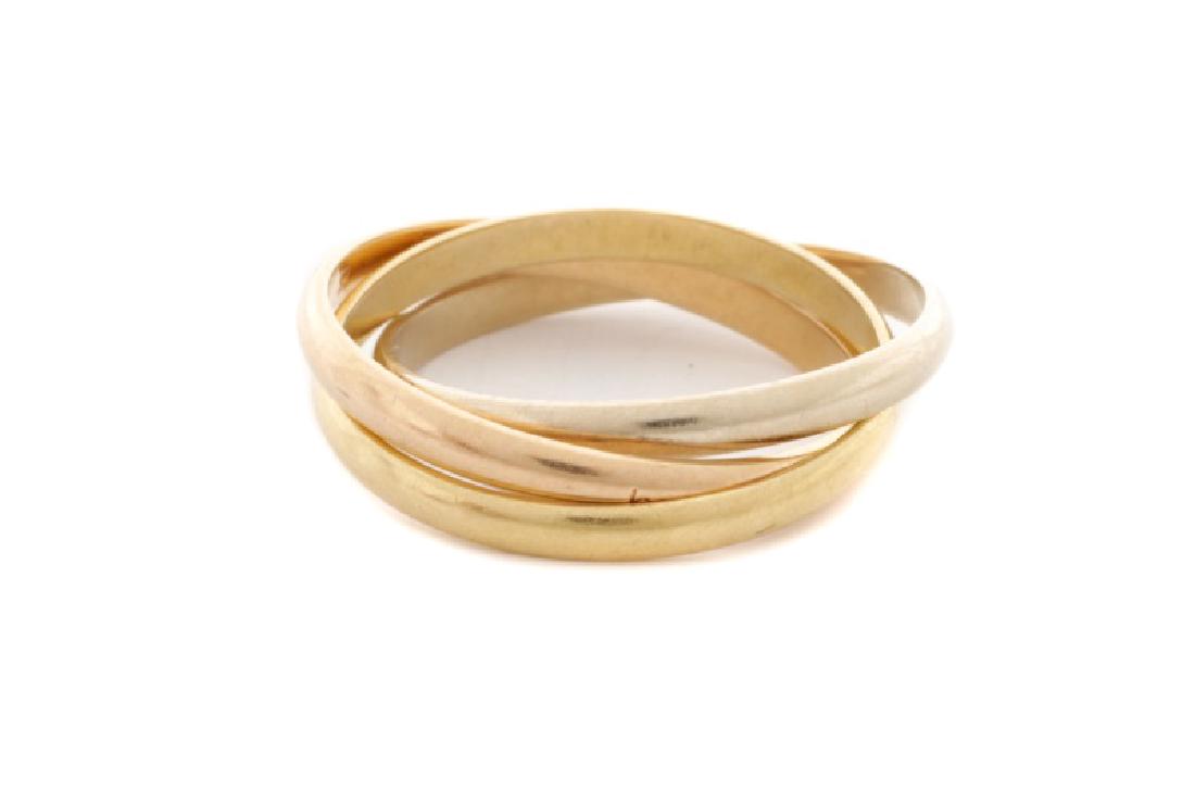 Trinity de Cartier Tri-Tone 18k Gold Ring (1 of 4)