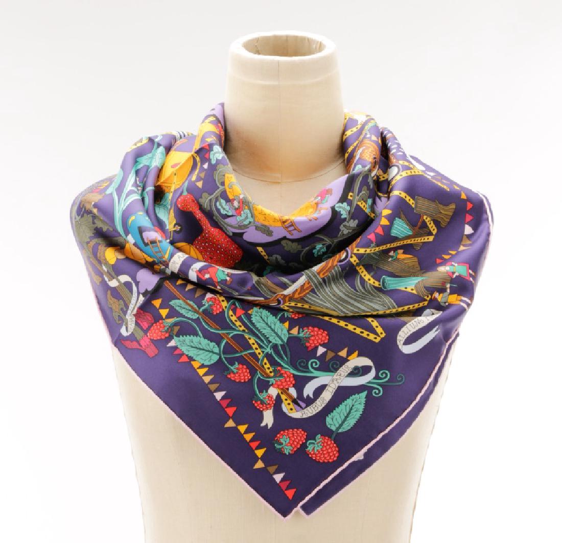 Hermes "Le Potager Extraordinaire" Silk Scarf (1 of 2)