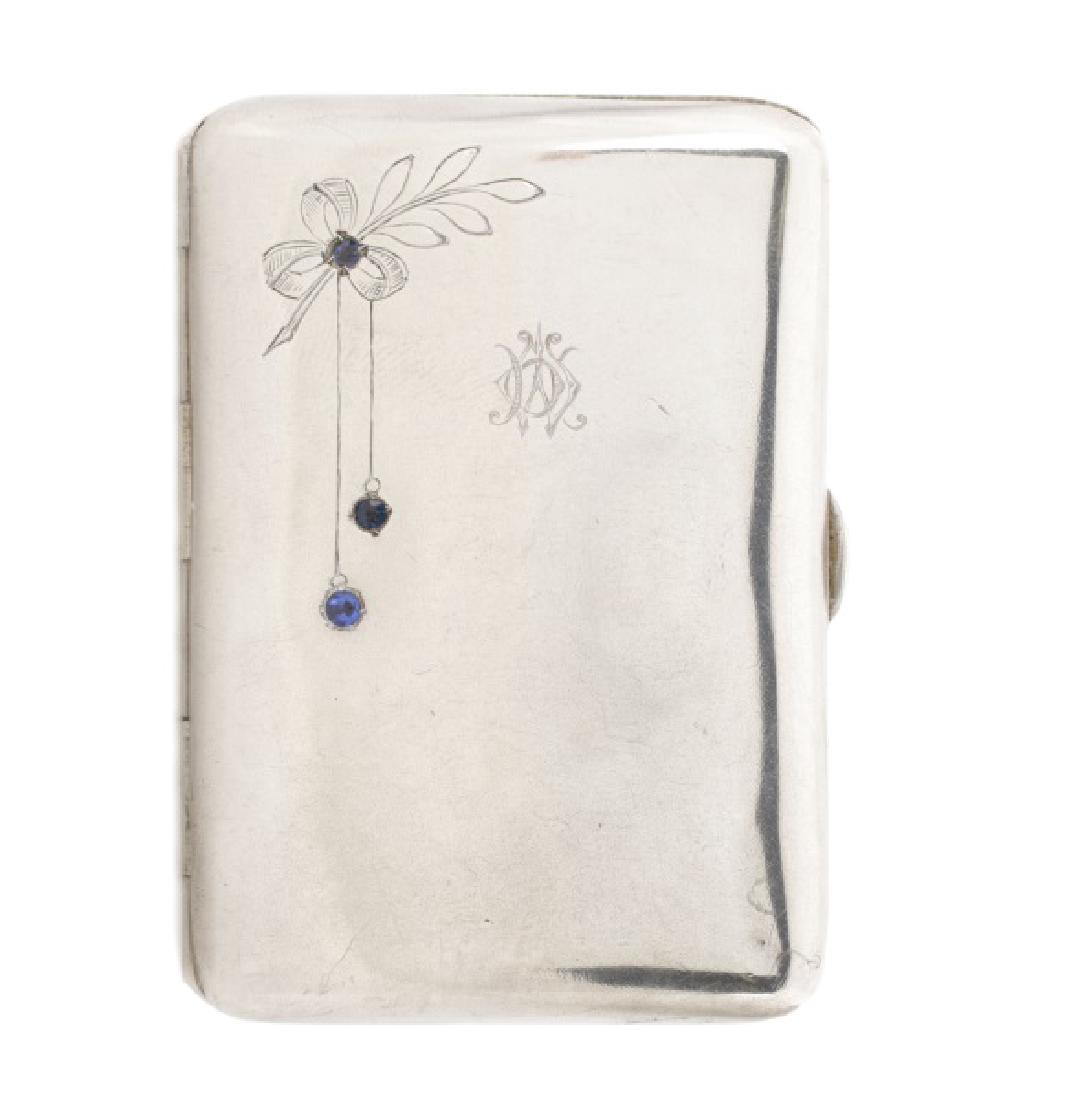 Ladies Continental 800 Silver Cigarette Case (1 of 5)