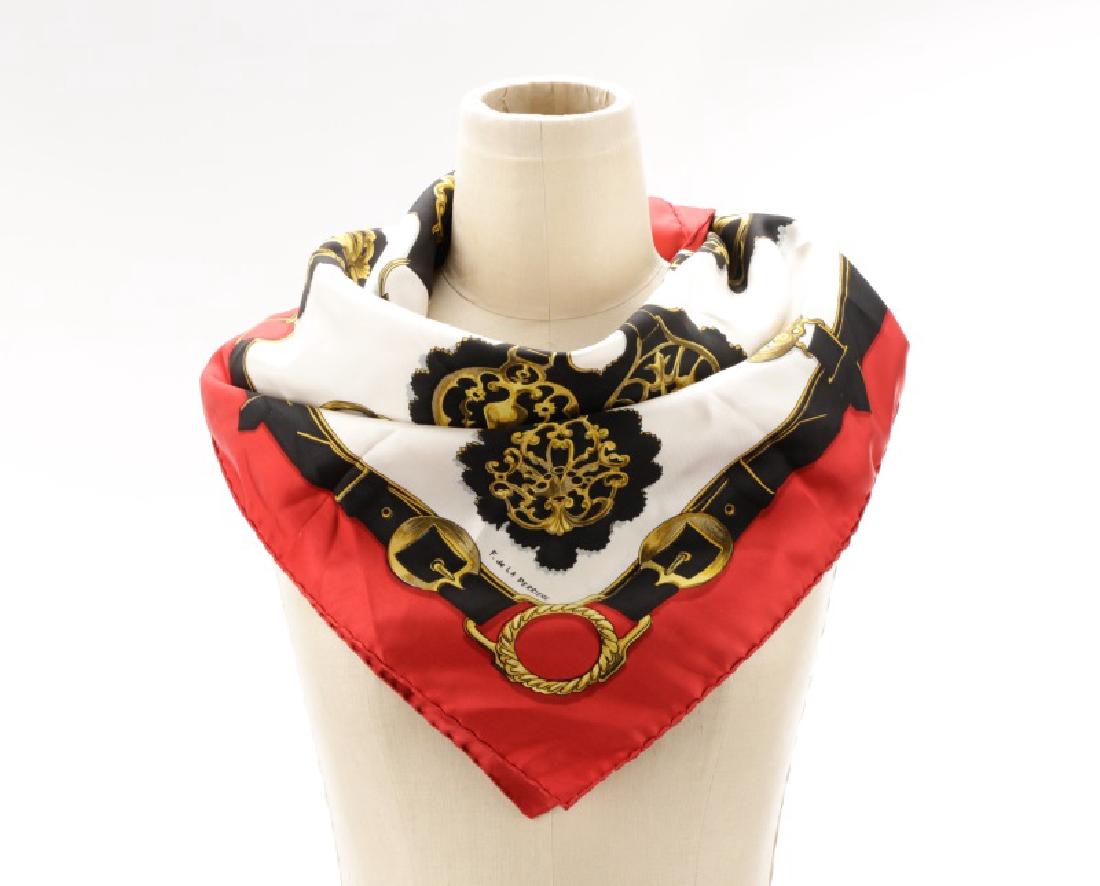 Hermes "Cuivreries" Silk Scarf (1 of 2)