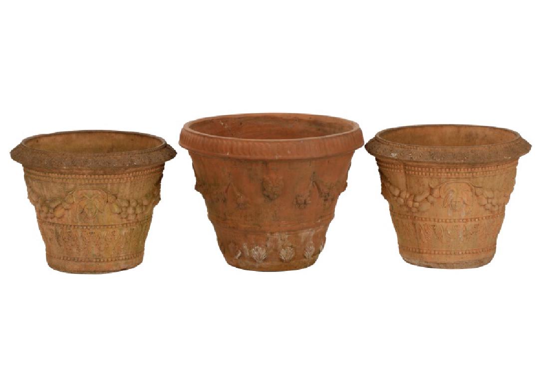 Three Italian Terracotta Garden Containers (1 of 11)