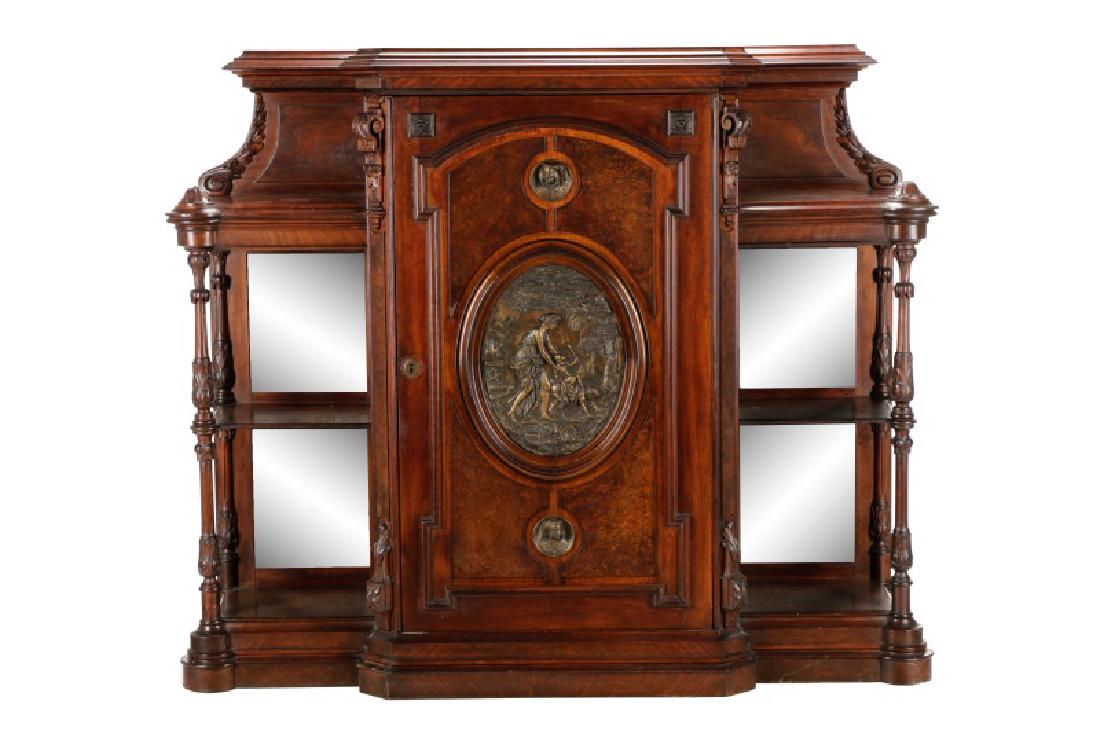 American Renaissance Revival Style Walnut Cabinet (1 of 12)