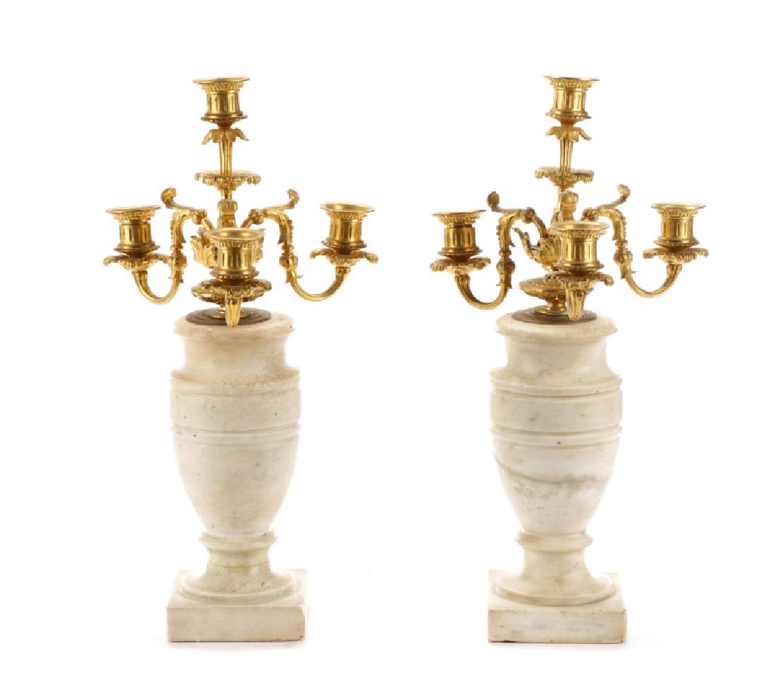 Pair of Continental Four Light Candelabras (1 of 7)