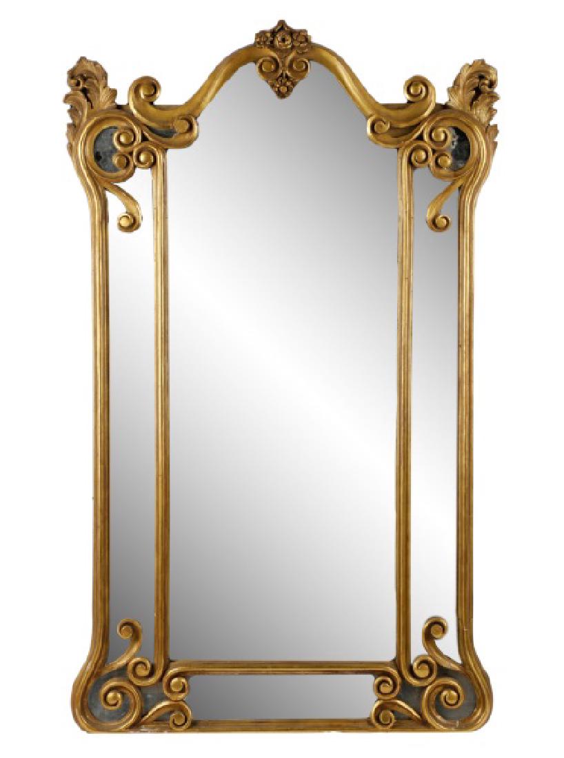 Art Nouveau Gilt Wood Mirror (1 of 4)