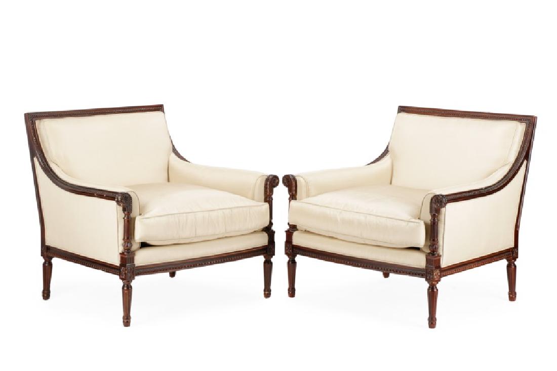 Pair of Nancy Corzine "Rateau Bergere" Chairs (1 of 8)