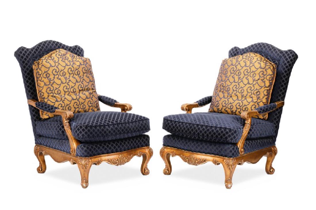 Pair of Henredon Oversized Library Chairs (1 of 10)