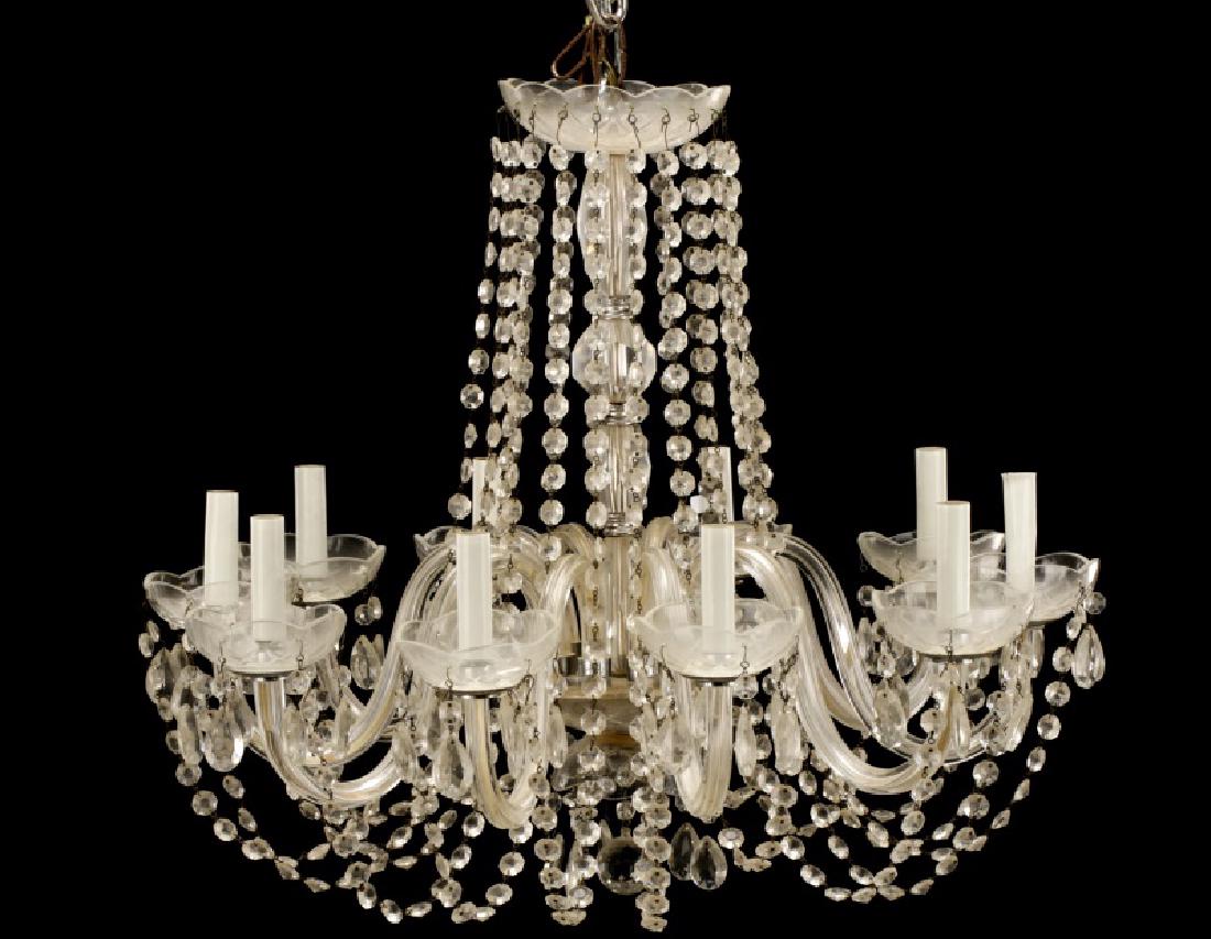 Waterford Style Ten Light Crystal Chandelier (1 of 7)