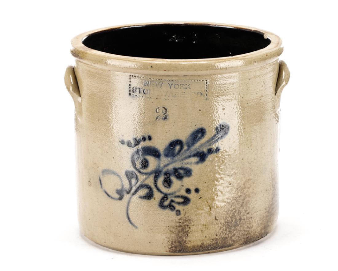 New York Stoneware Co. 2-Gallon Salt Glazed Crock (1 of 6)