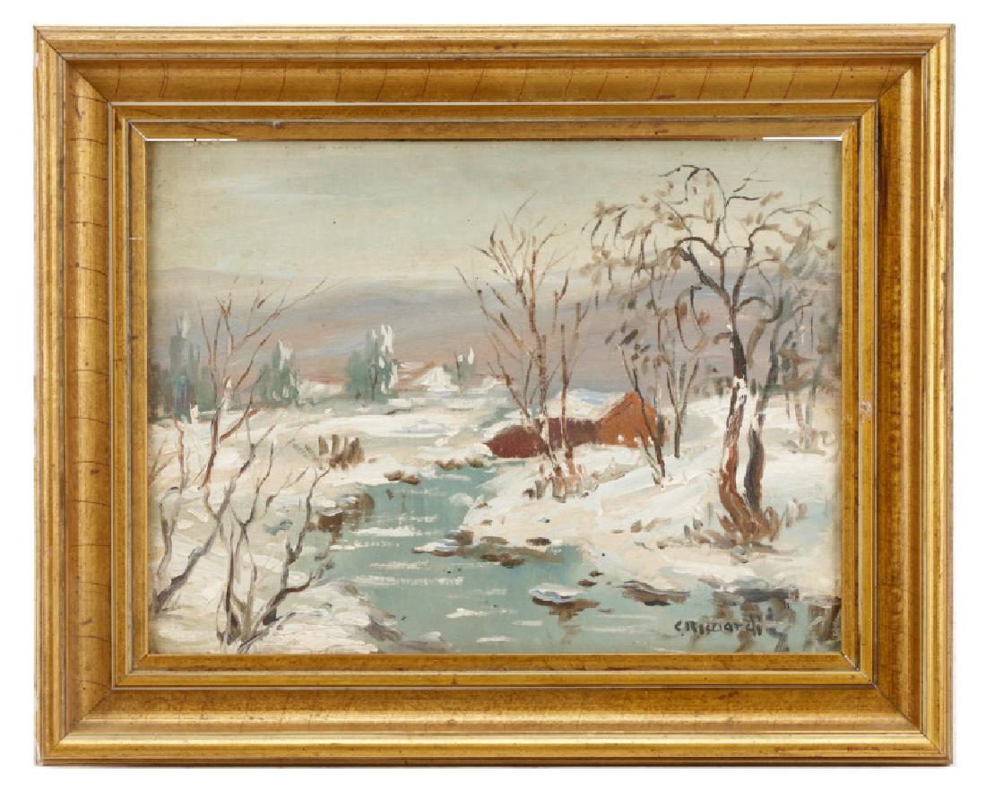 Cesare Ricciardi, "Pennsylvania Winter", Oil (1 of 7)