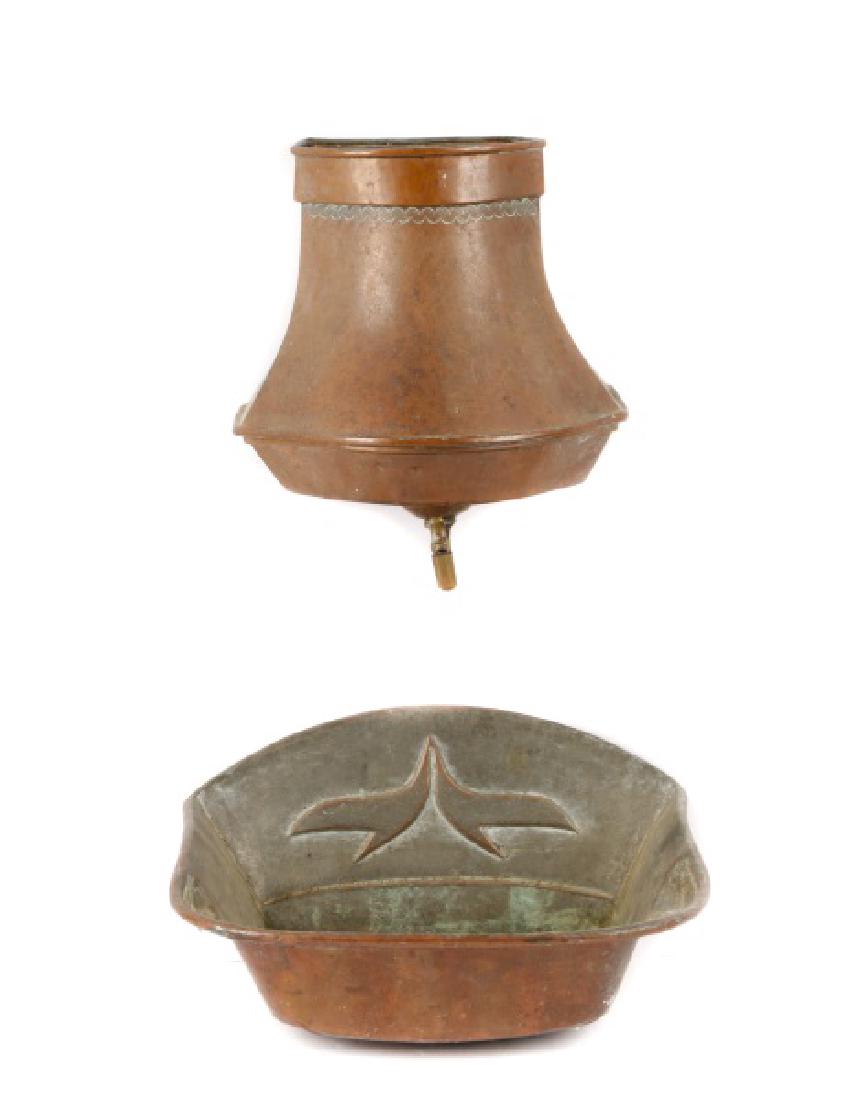 19th Century Large French Copper Lavabo (1 of 7)