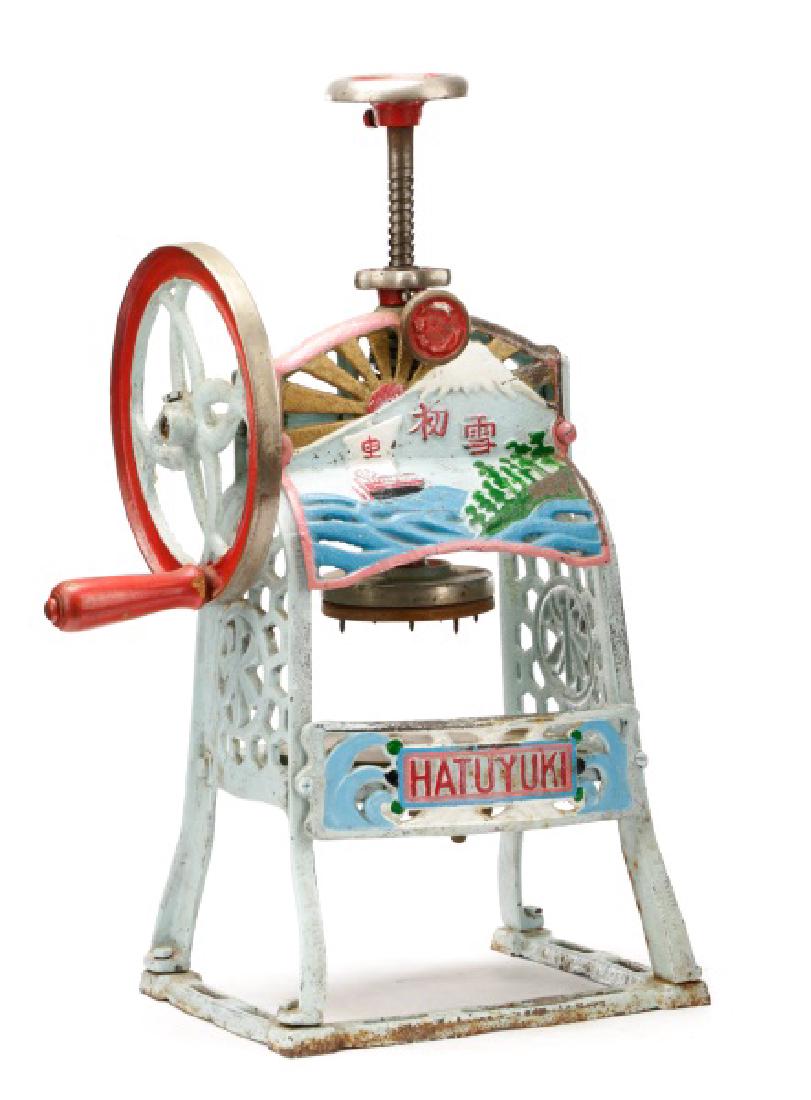 Japanese Hatuyuki Cast Iron Hand Crank Ice Shaver Jun 11, 2017