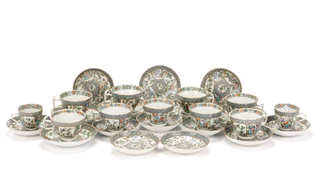 19th C. Partial Chinese Tea & Demitasse Service (1 of 10)