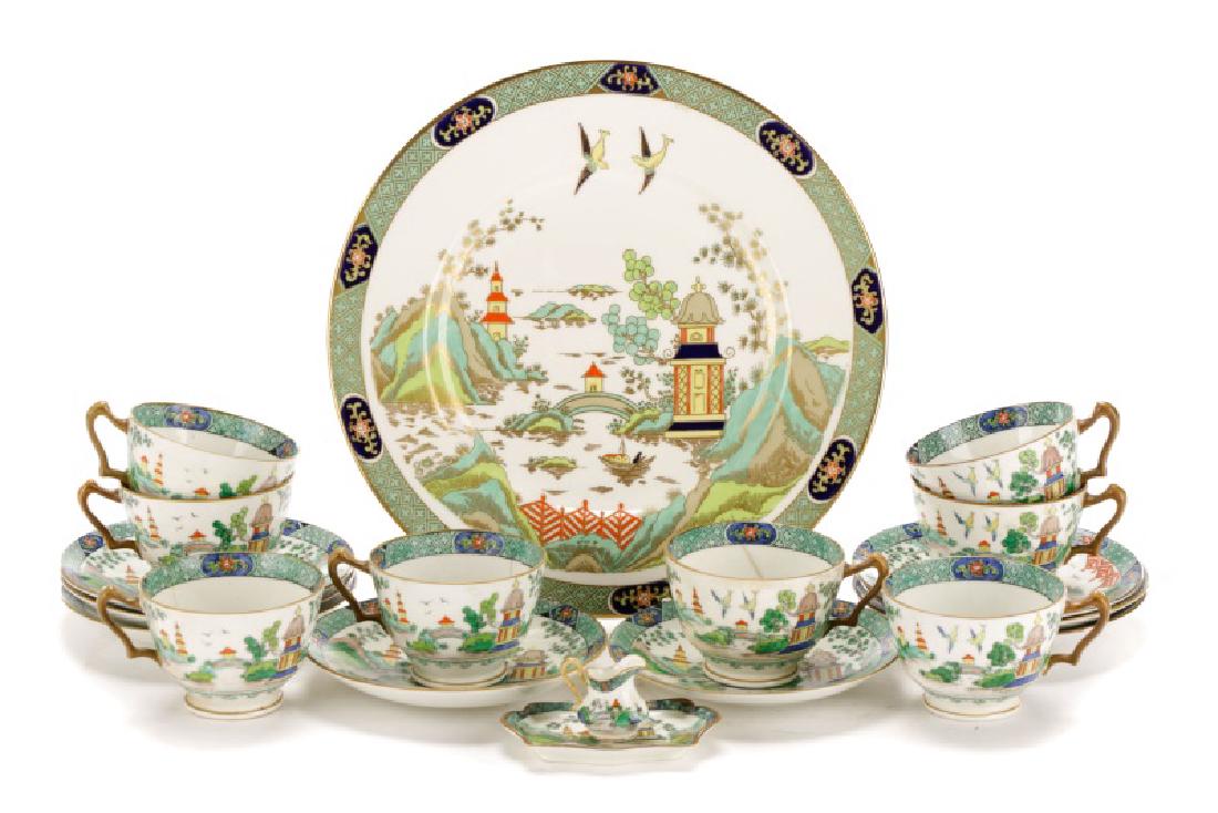 Crown Staffordshire Ye Olde Willow Porcelain Set (1 of 10)