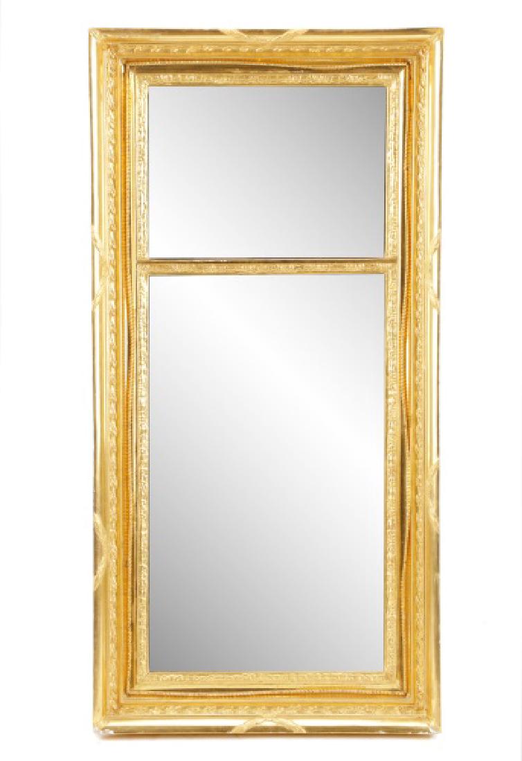 American Giltwood Trumeau Style Mirror (1 of 7)