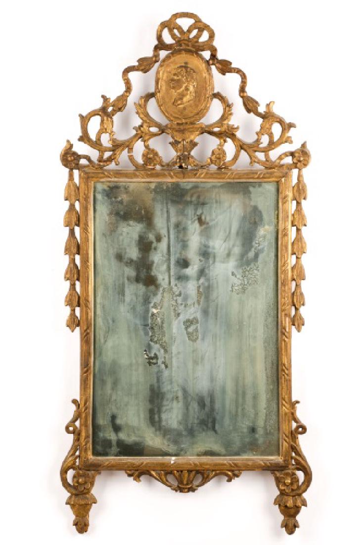 English Georgian Giltwood Cameo Mirror (1 of 1)