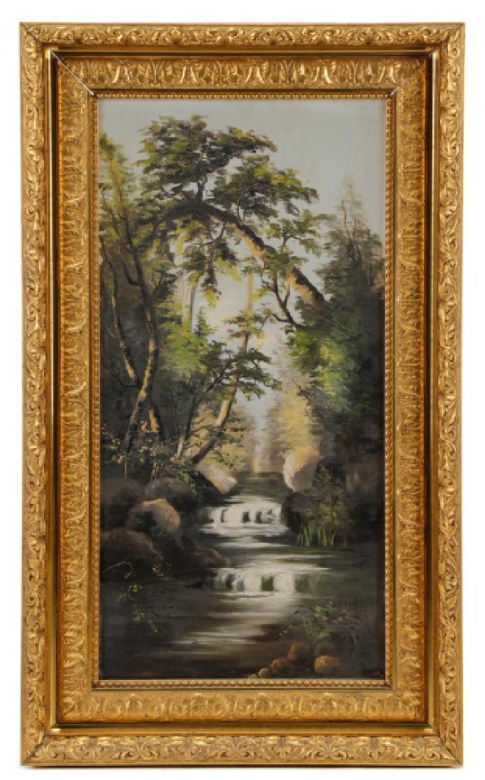 Circle of Thomas Hill, "Cascades"-Ca. 1889, Oil (1 of 10)