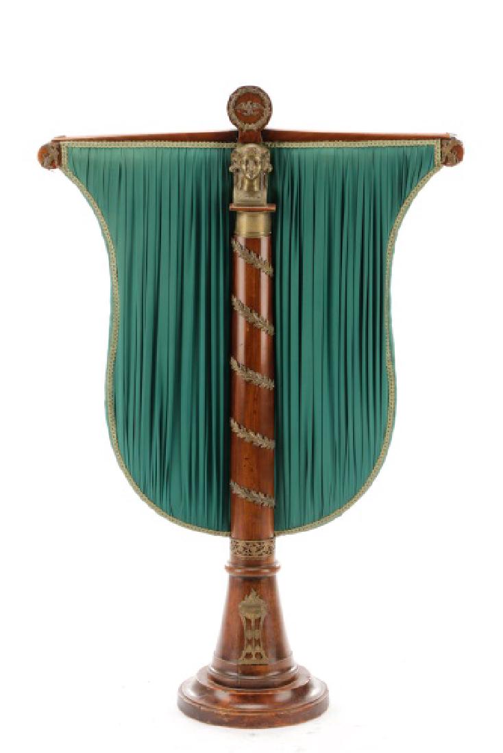 Empire Mahogany and Brass Mounted Fire Screen (1 of 8)