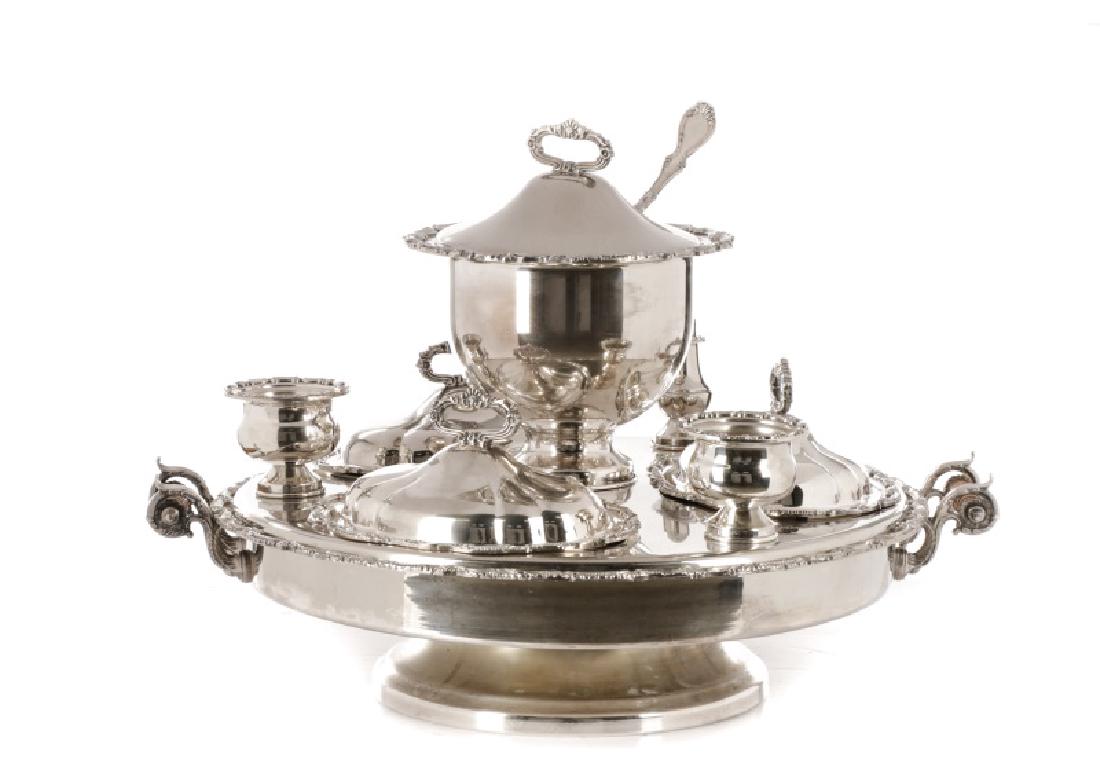 Lazy Susan Serving Tray Birmingham Silver & Co. (1 of 1)