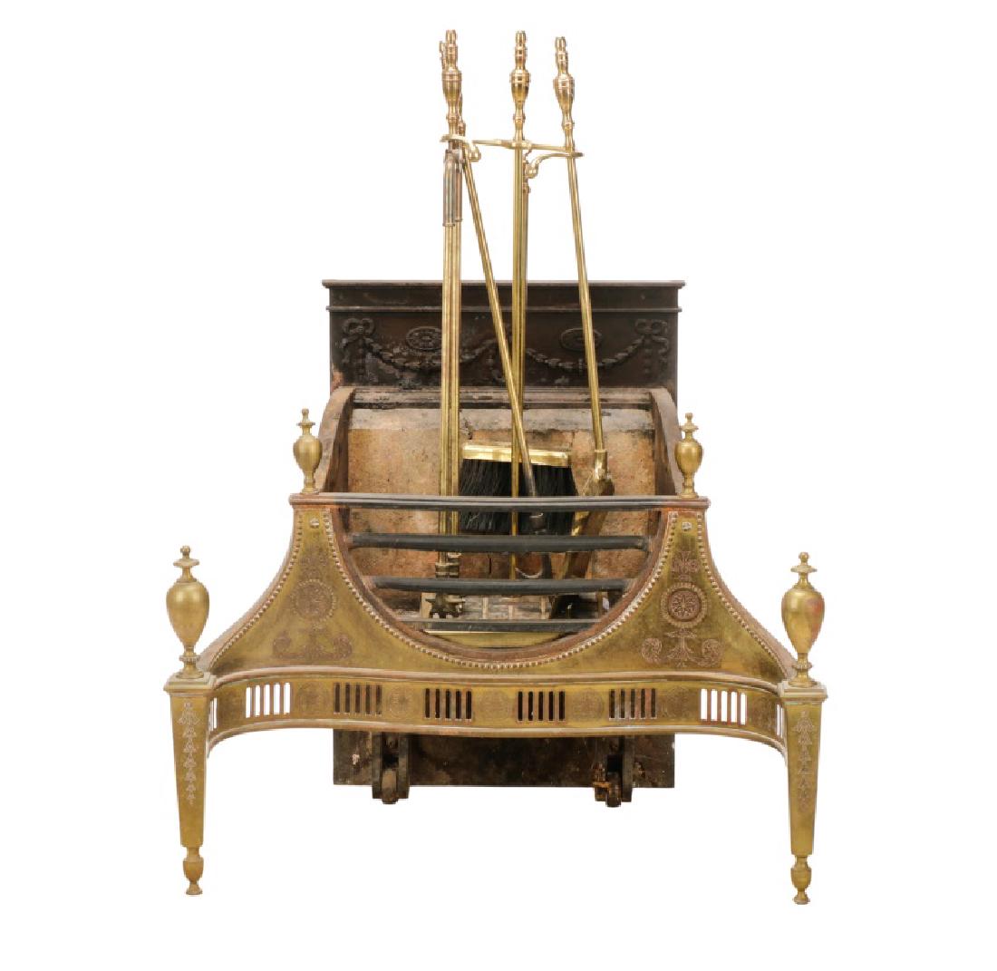 Regency Style Fire Gate and Tools (1 of 1)