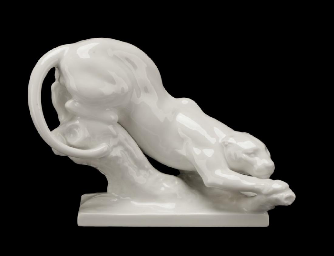 Erich Oehme Meissen Blanc de Chine Panther (1 of 1)
