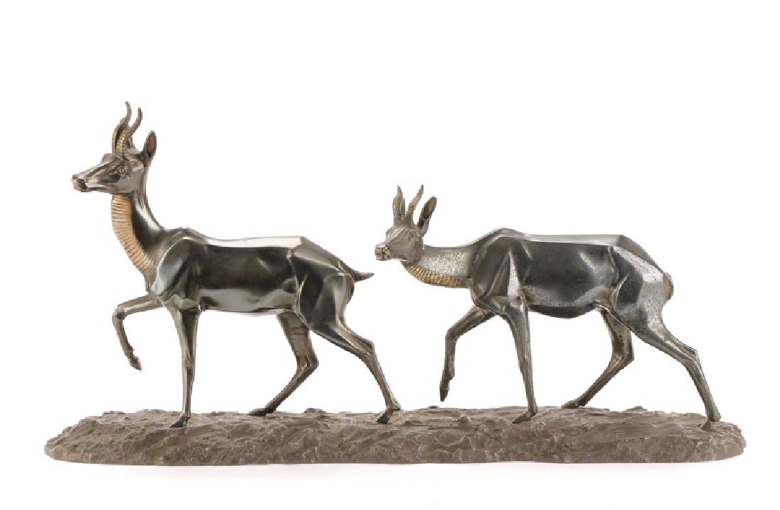 After Irene Rochard, Art Deco Antelope Sculpture (1 of 10)