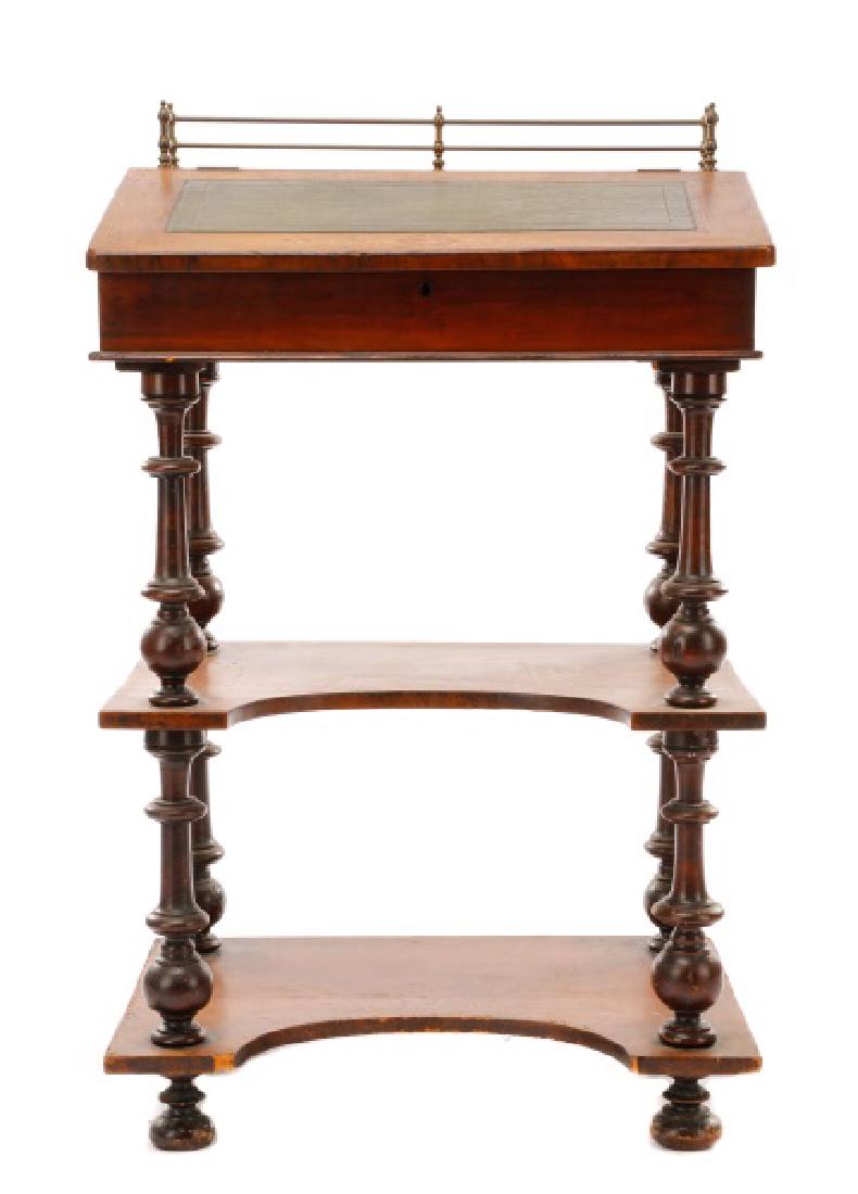 Victorian Open Davenport or Lectern w/Desk (1 of 6)