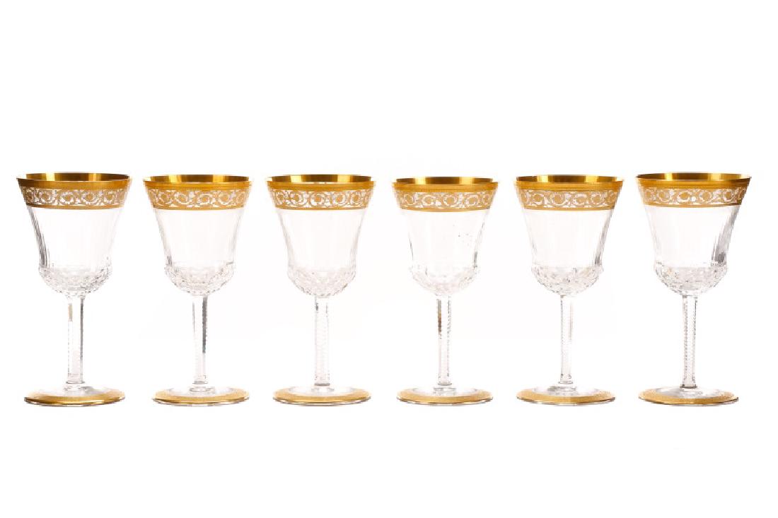 Set of 6 St Louis Crystal "Thistle" Water Goblets (1 of 5)