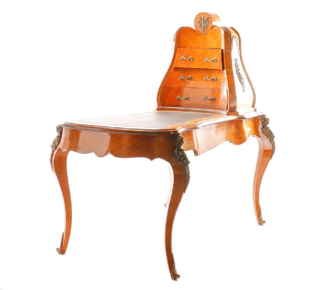 Louis XV Style Bureau Plat Avec Cartonnier (1 of 7)