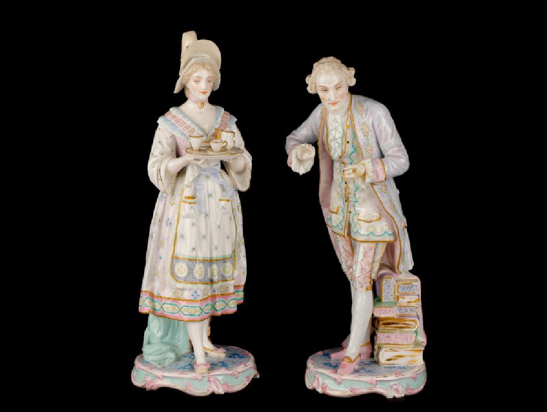 Pair, Vion & Baury Bisque Porcelain Figures (1 of 10)