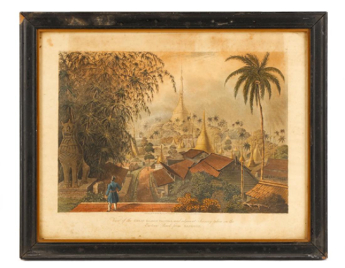 View of the Great Dagon Pagoda, After J. Moore (1 of 6)