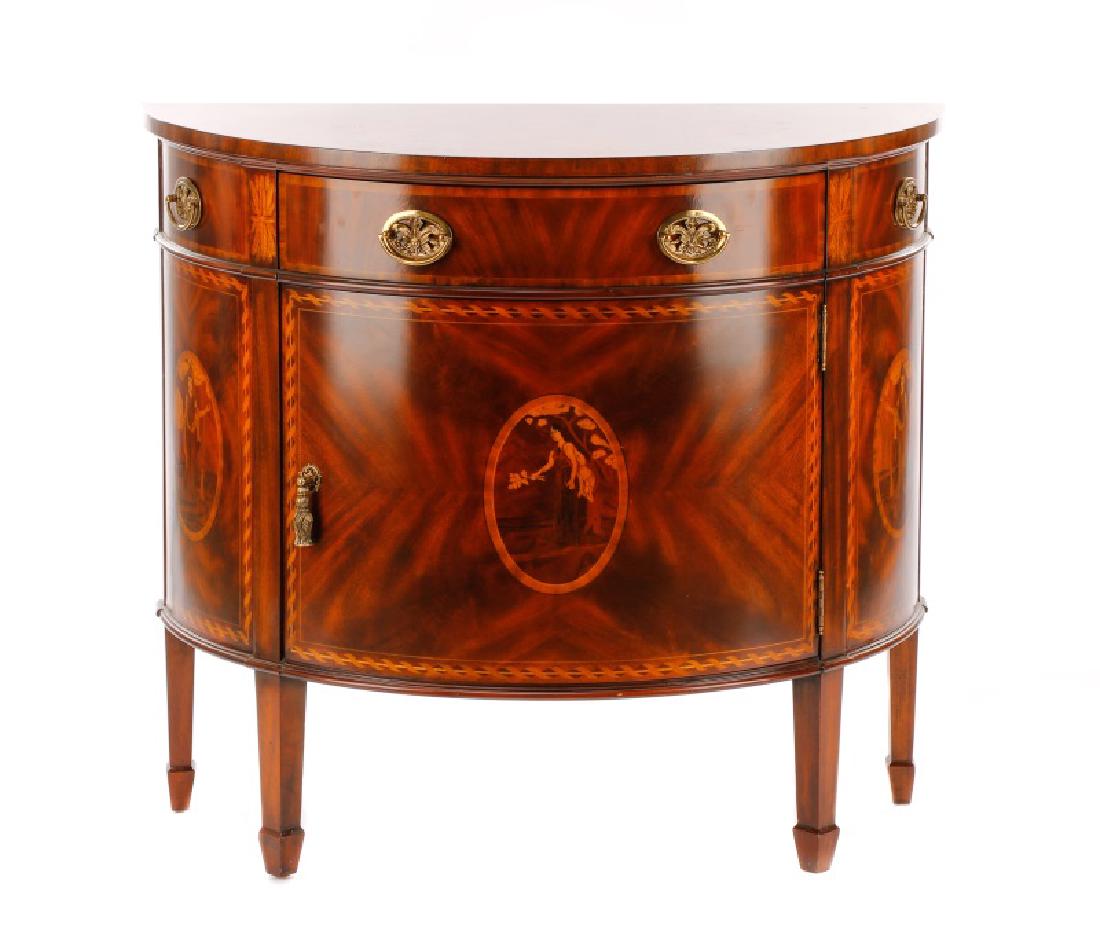 Maitland-Smith Mahogany Demilune Cabinet (1 of 7)
