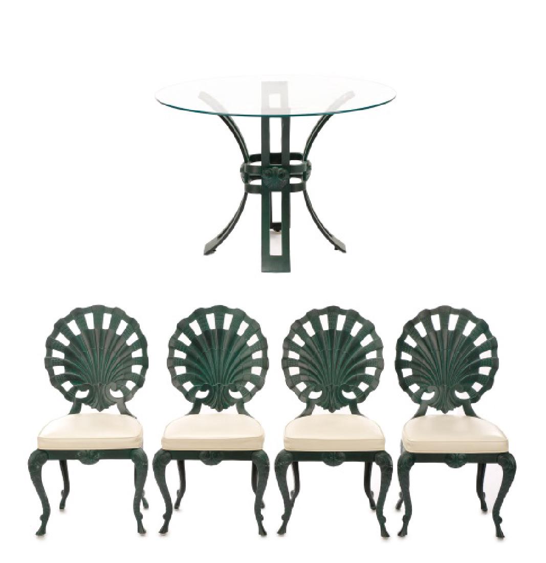 Brown Jordan Shell Grotto Table & 4 Chairs (1 of 7)