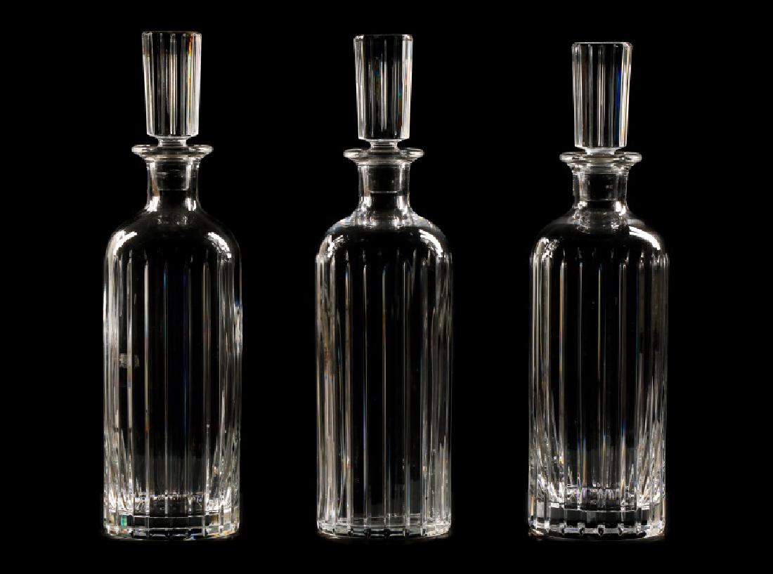 Set of 3 Baccarat "Harmonie" Crystal Decanters (1 of 7)