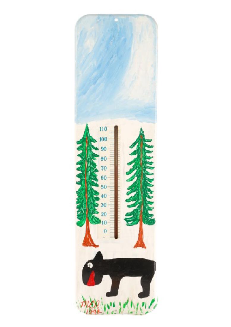 Minnie Adkins, Thermometer Folk Art, Signed (1 of 6)